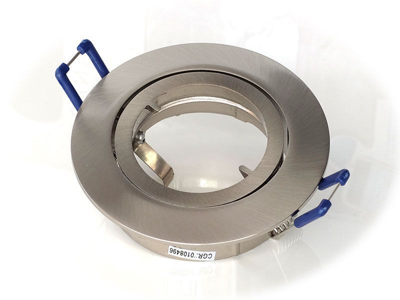 Luxna Lighting Strahler/Scheinwerfer Eisen gebürstet Einbaustrahler,\n Schwenkbar o. Sprengring