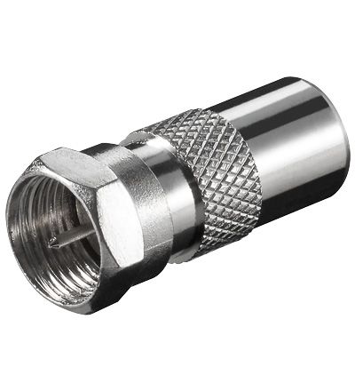F-Adapter F-Stecker - Koaxstecker 9.5 mm