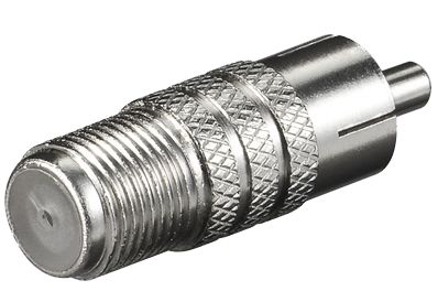 Transmedia FF22 F-Adapter F-Kupplung - Cinch-Stecker