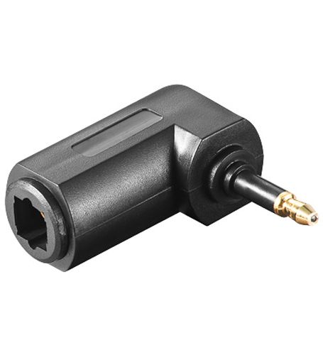 Transmedia AL19 Toslink Adapter / Verbinder Adapter: 3.5mm Stecker - Toslink-Kupplung