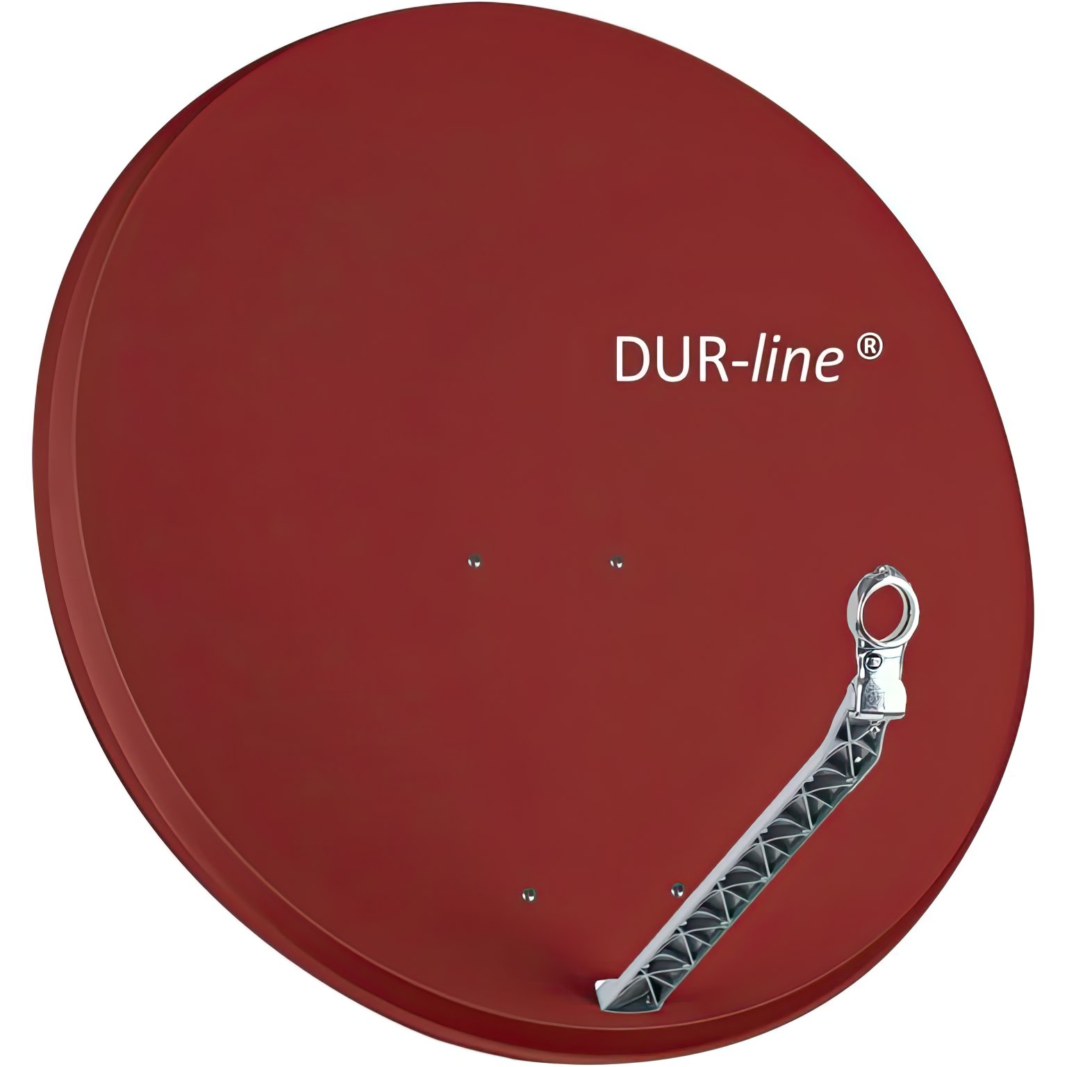 90cm Satellitenschüssel - DUR-line Select 85/90 R \n Ø: 90 cm Test 01.2017: sehr gut ziegelrot (RAL 8012) Spiegel Feedarm und Rückenteil aus ALU