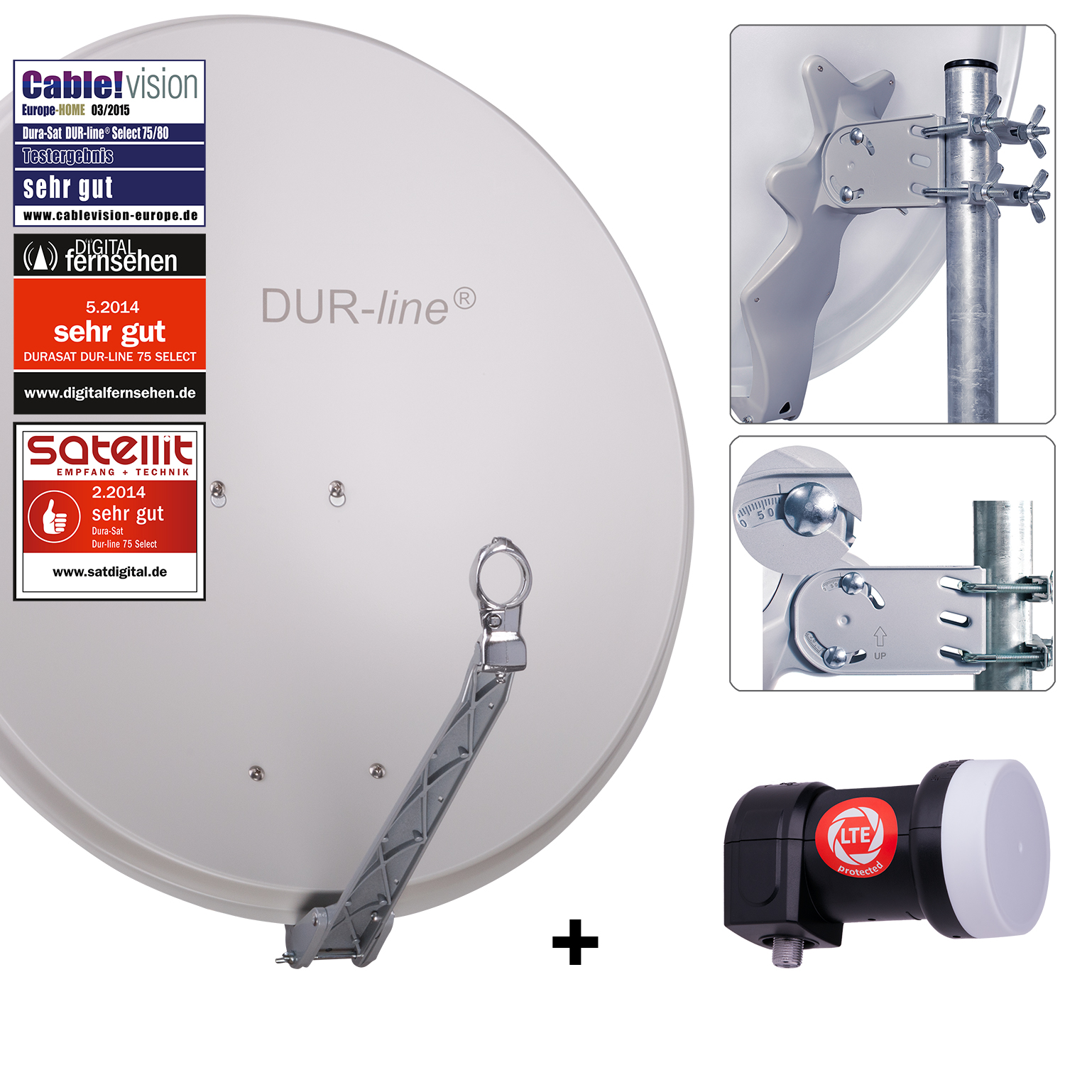 DUR-line 1�Teilnehmer Set 80�cm - Qualit�ts-Sat-Komplettanlage 12350-/bilder/big/12350_2.jpg
