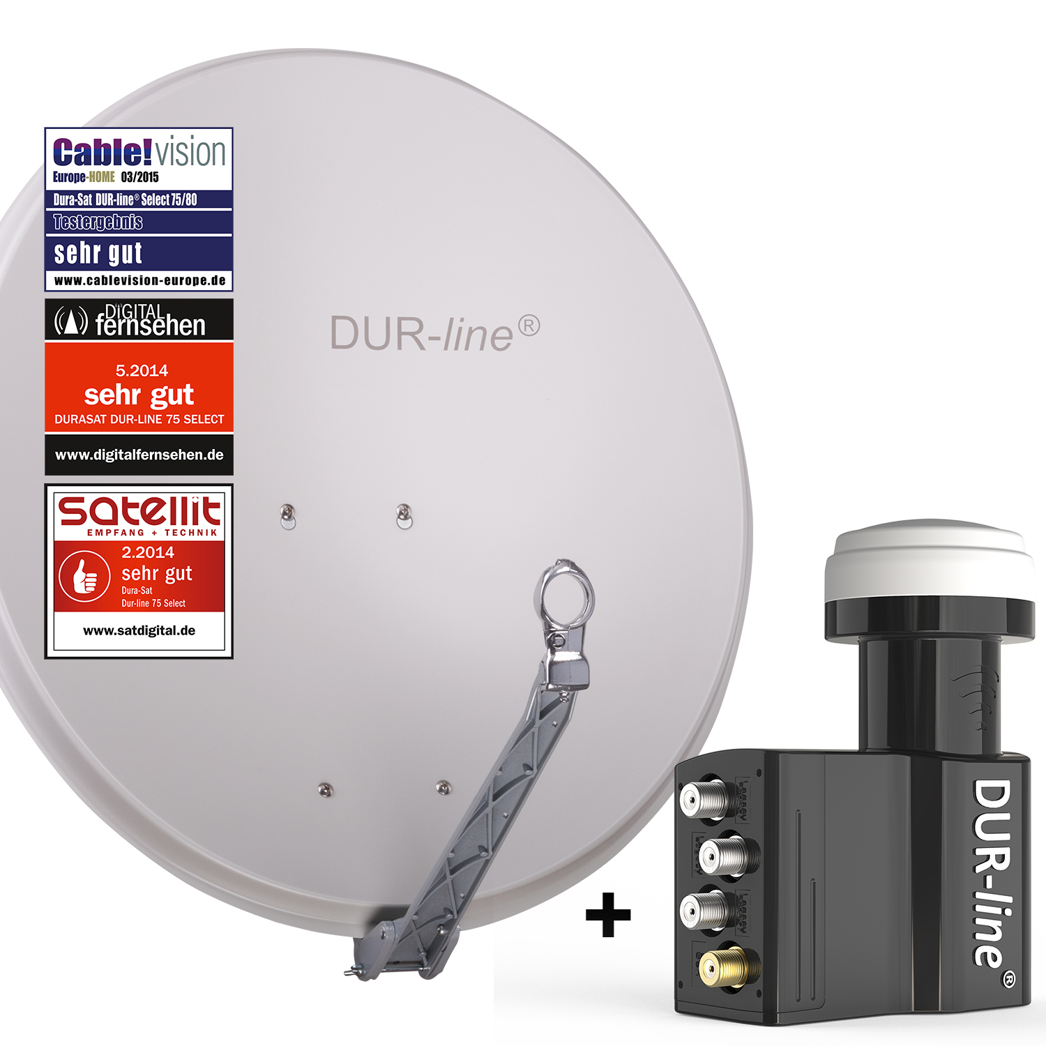 DUR-line 7�Teilnehmer Set 80�cm - Qualit�ts-Sat-Komplettanlage 12375-/bilder/big/12375-2.jpg