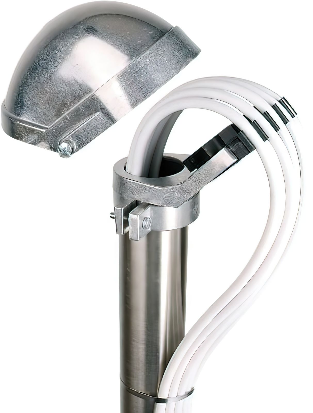 Mastkappe ALU für Antennenmasten DUR-line 14448 TOP-Kabeldurchführung,\n für 48-52 mm Masten