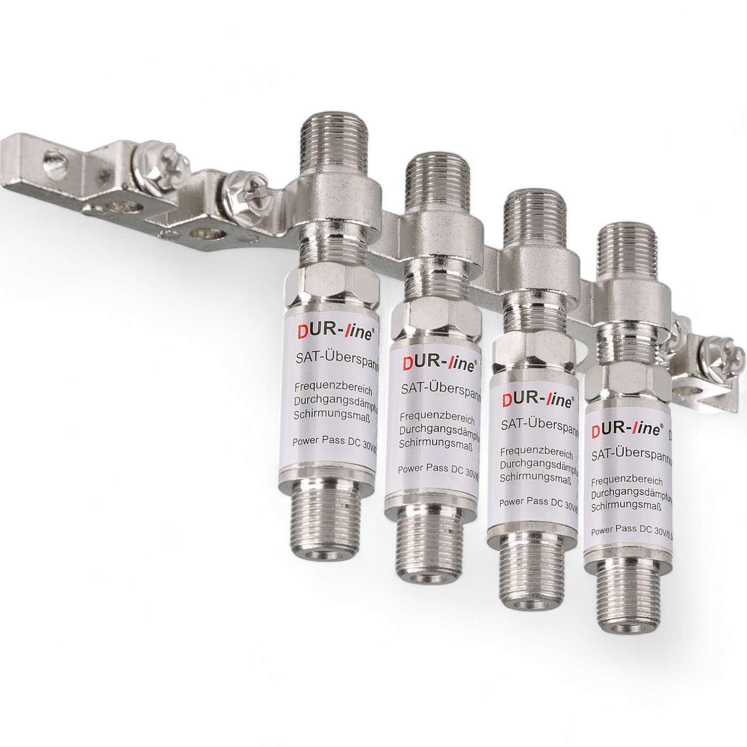 DUR-line DLBS 3001  Erdungsschiene 4-fach mit 4x Blitzschutz