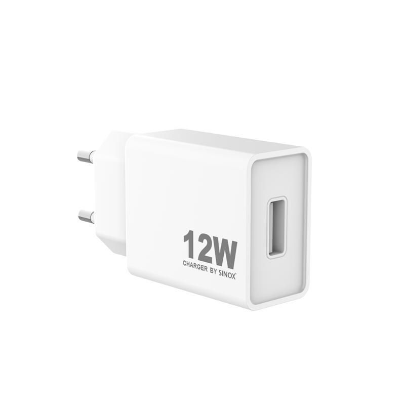 sinox Pro SXP 6011  USB-A Schnellladegerät \n 12 Watt USB-A Schluss weiß