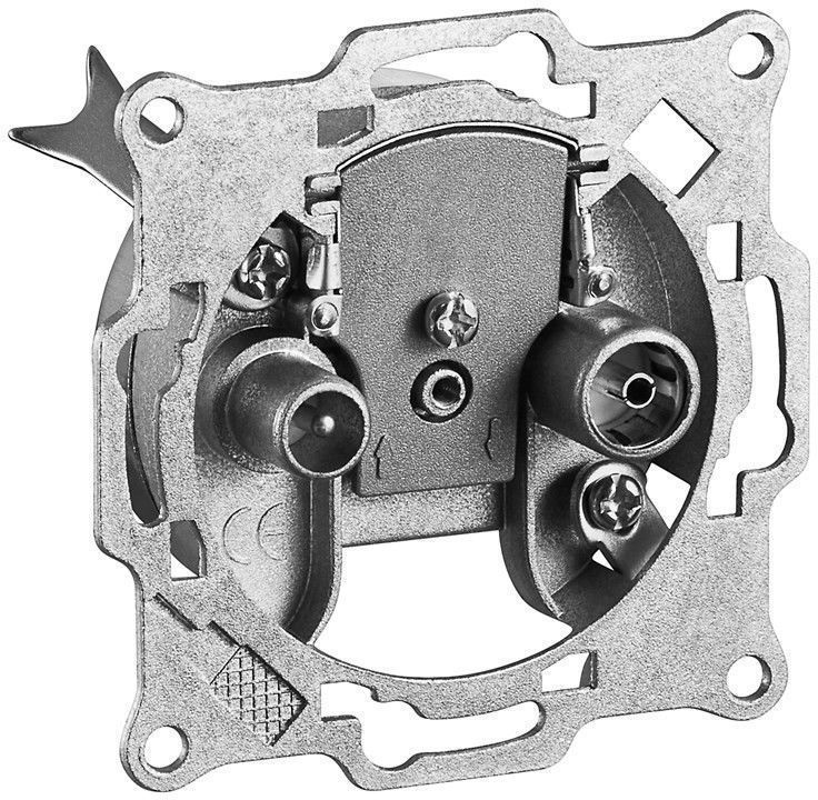 Goobay 67044  Antennen-Durchgangsdose 10dB 2-Loch