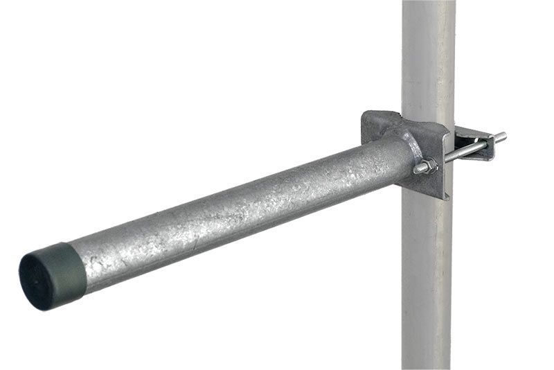 30cm Balkonhalter gerade mit Zahnschelle XmediaSat 090009 \n feuerverzinkt Auslage: 30cm