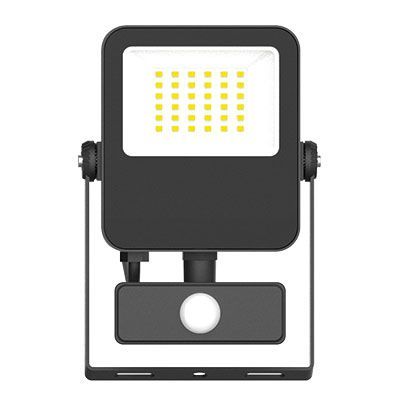 Luxna Lighting LED Strahler/Scheinwerfer 30 Watt mit Bewegungsmelder 4000K 3600Lm IP65 grau