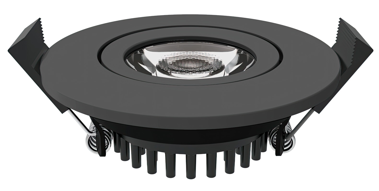 Luxna Lighting LXLEDDL5.5WDTW-BK LED Downlight schwarz Dimmbar 4000 auf 2700K schwenkbar