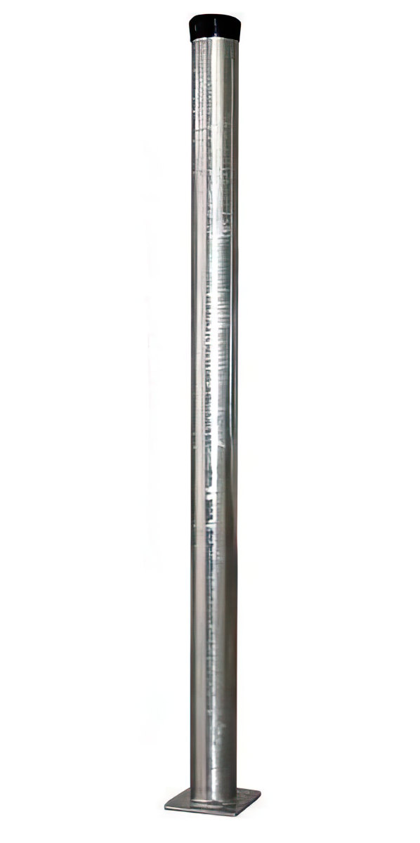 1m Antennenmast mit Fuß - XmediaSat XM-Line STFM 060037EP \n Masthöhe: 100 cm Ø: 60 mm mit eckiger Grundplatte feuerverzinkt rostfrei