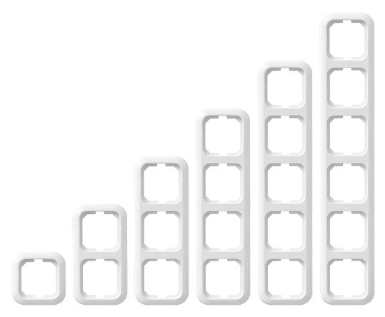 Opus Basic 560.032.27  Abdeckrahmen 5-fach alpinweiß