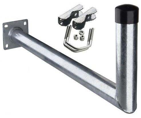 55cm Profi Wandhalter / Mastausleger \n,Auslage 55 cm galvanisch verzinkt rostfrei mit Zahnschellen