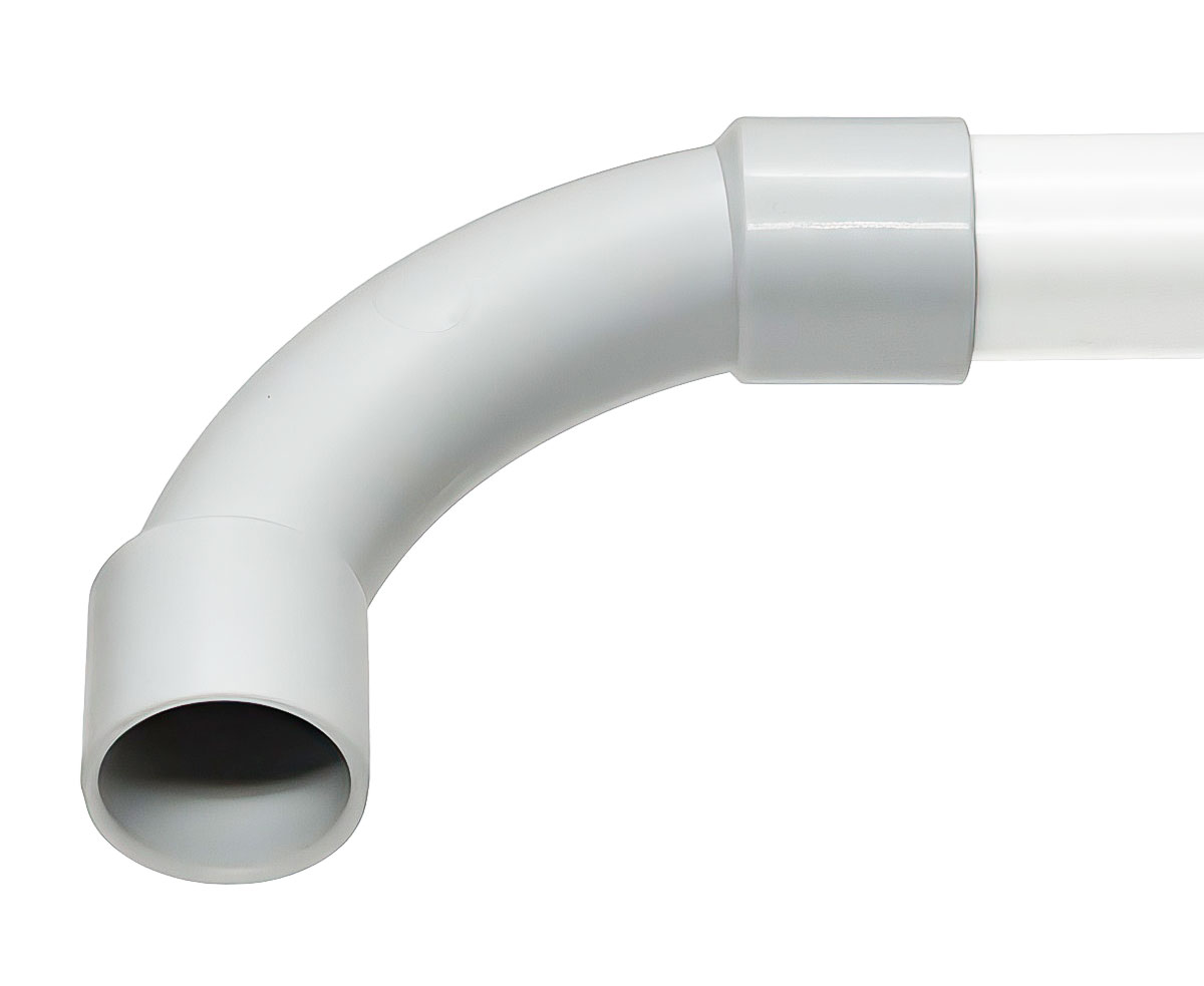 M25 PVC Rohrbogen 90° für Stangenrohr | Leerrohr | Kabelkanal XmediaSat für Stangenrohr