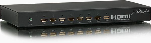 Clicktronic HC48 HDMI Verteiler / Splitter 1 in / 8 out