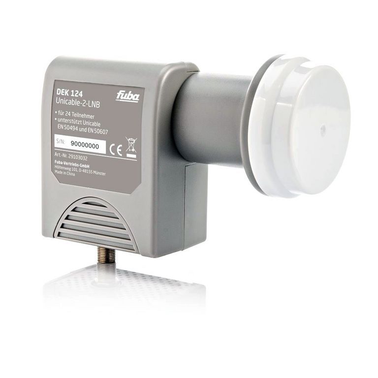 Unicable-LNB - Fuba DEK 124 3D & 4K ready für 24 Teilnehmer