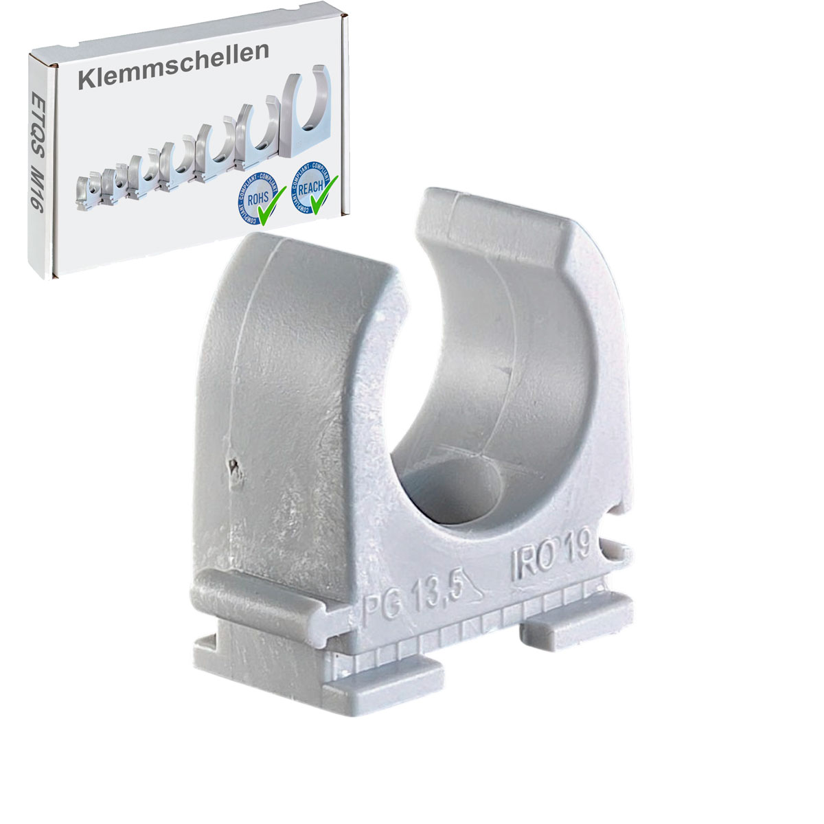 M20 PVC Klemmschelle | Quick-Schelle | Rohrschelle | XmediaSat,\n für Stangenrohr PG 13.5