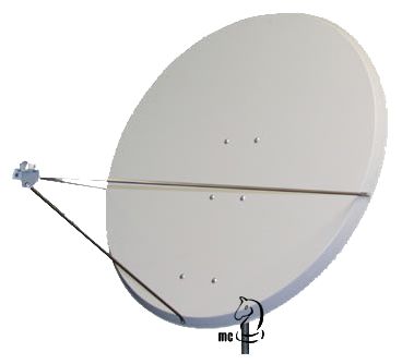 Satellitenschüssel - Faval FAVAL125H Ø: 125 cm hellgrau