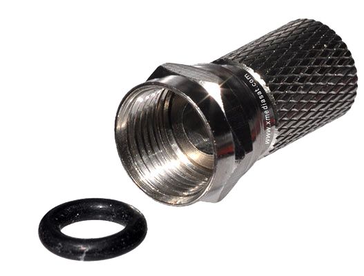 F-Stecker / F-Aufdrehstecker FS8.2D 8.2 mm 8.2mm mit Dichtring