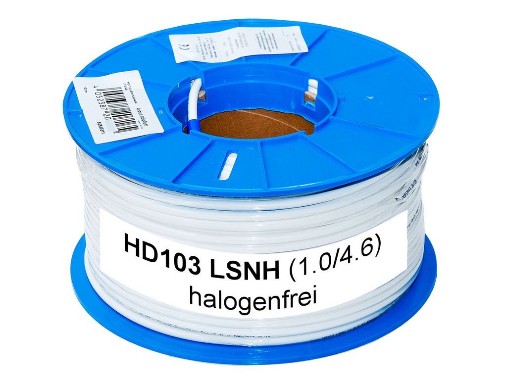 Antennenkabel - Ören HD 103 LSNH 6.8 mm Class A+ halogenfrei weiß \n Sat Kabel Meterware