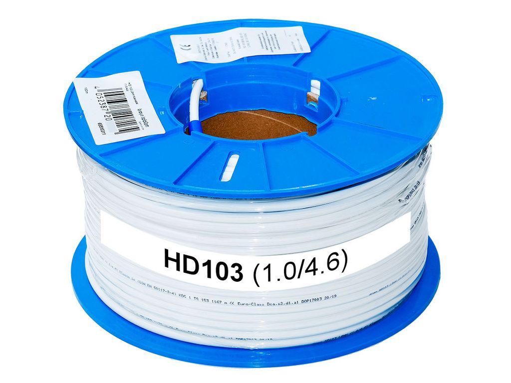 Antennenkabel - Ören HD 103 6.8 mm Class A+ weiß Sat Kabel Meterware
