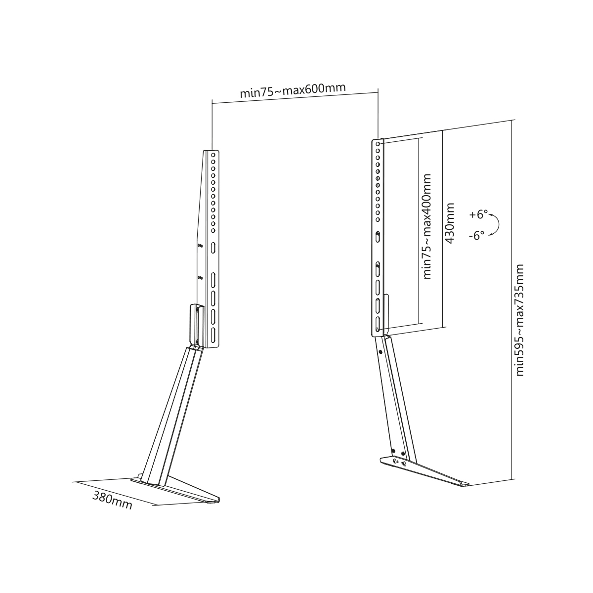Universal Standfu� f�r Flachbildschirme My Wall HP39-/bilder/big/hp39_tz.jpg