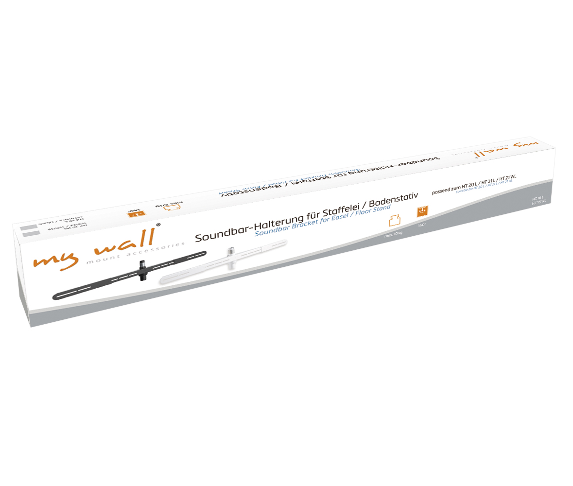 Soundbar-Halterung f�r Staffelei / Bodenstativ My Wall HZ16W-/bilder/big/hz16_hz16w_karton.jpg