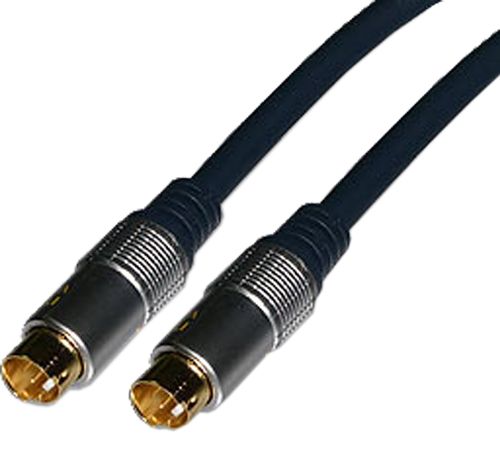 all4u Professional SVHS-Verbindungskabel Länge: 5 m schwarz