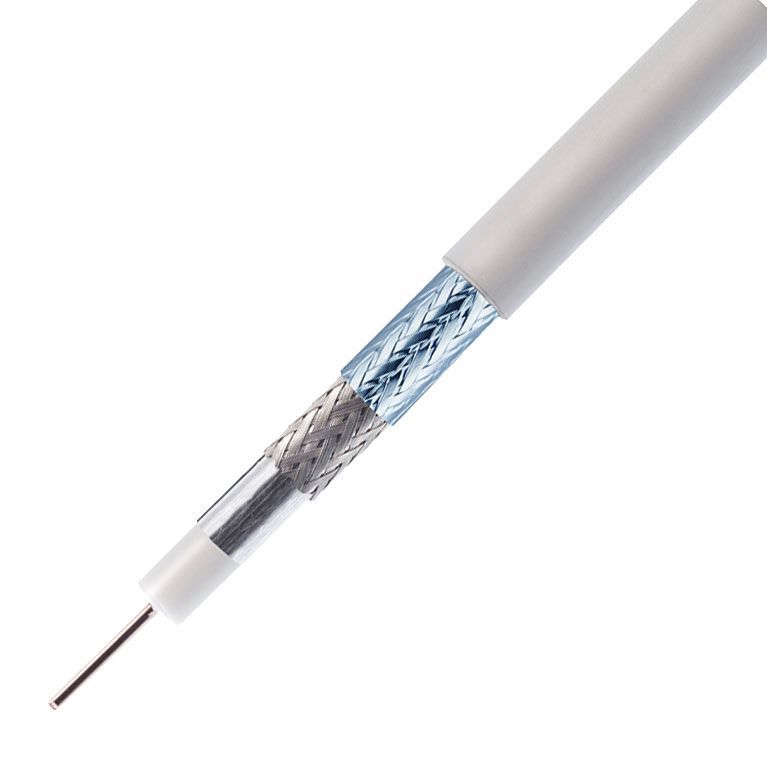 Sat-Kabel - Kathrein LCD 111 A+ Meterware 6.9 mm 130 dB Class A++ weiß