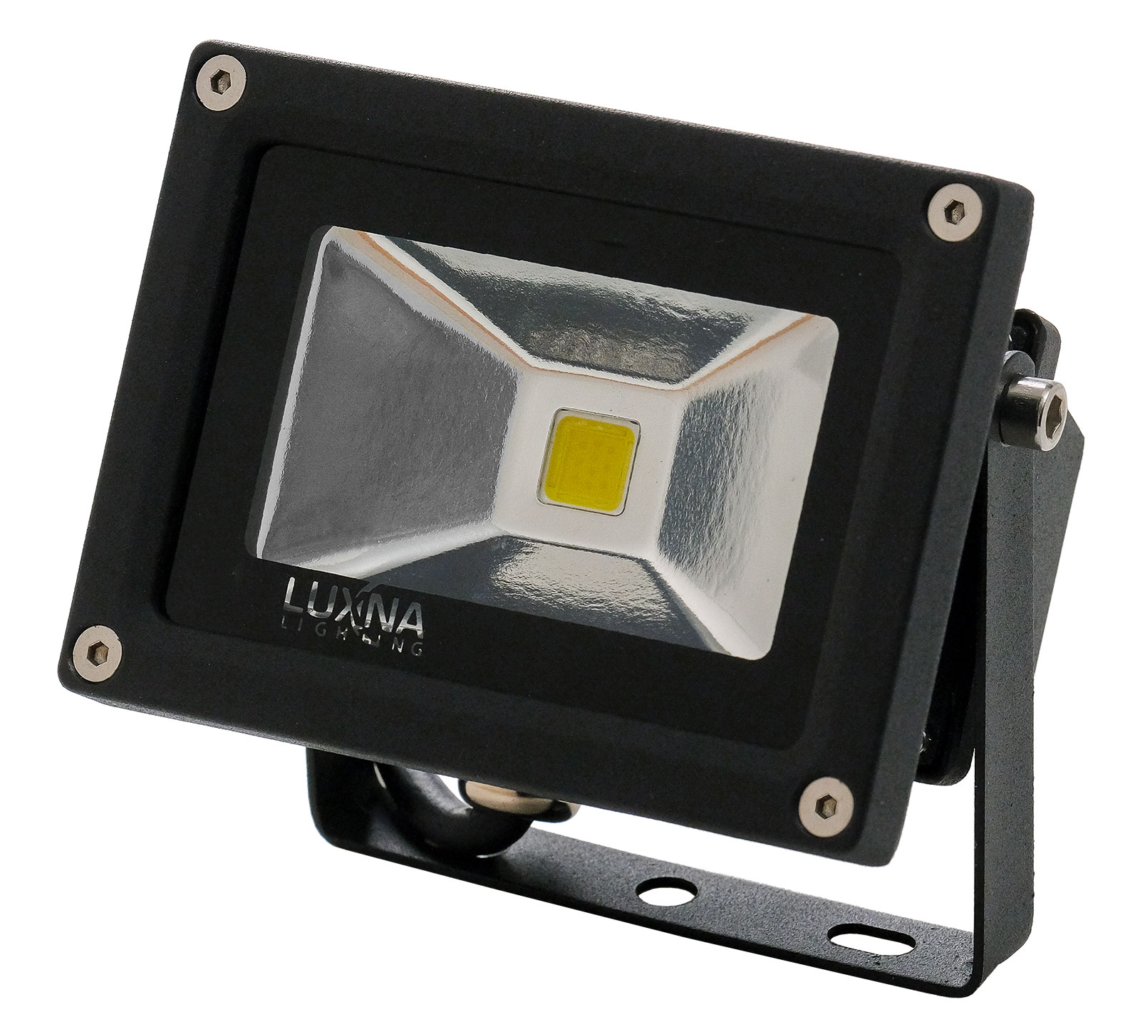 Luxna Lighting Flootlight LED Strahler/Scheinwerfer 10 Watt LED Strahler,\n 5000K 750Lm IP65 schwarz