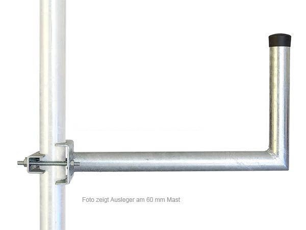 50cm Mastausleger XmediaSat xm-line 090008 \n Auslage 50 cm Masthöhe 30 cm feuerverzinkt rostfrei mit Zahnschellen