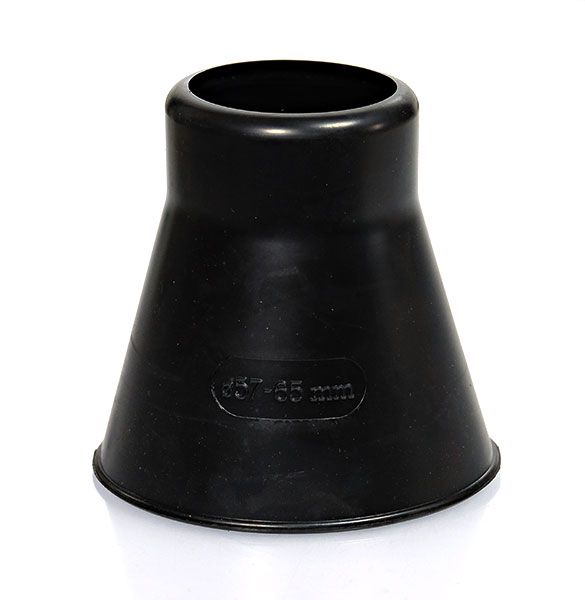 60mm Manschette / Montagestutzen Fuba DMS 600 \n für Mastdurchmesser 57 - 65mm schwarz aus Gummi UV-beständig