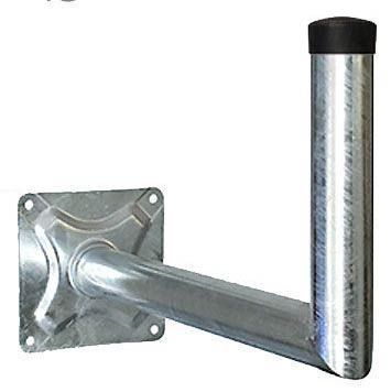 XmediaSat 050019 - 60cm Sat-Wandhalterung - Wandabstand: 60 cm,\n H:  30 cm Ø: 60 mm feuerverzinkt rostfrei