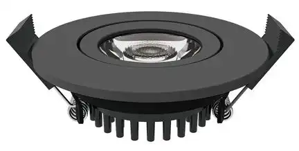 Luxna Lighting LXLEDDL5.5WDTW-BK LED Downlight schwarz Dimmbar 4000 auf 2700K schwenkbar