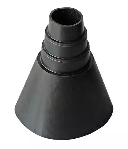 50mm Manschette / Montagestutzen Werit 14376  für Mastdurchmesser 32 - 50mm UV-beständig schwarz