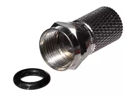 F-Stecker / F-Aufdrehstecker FS8.2D 8.2 mm 8.2mm mit Dichtring 