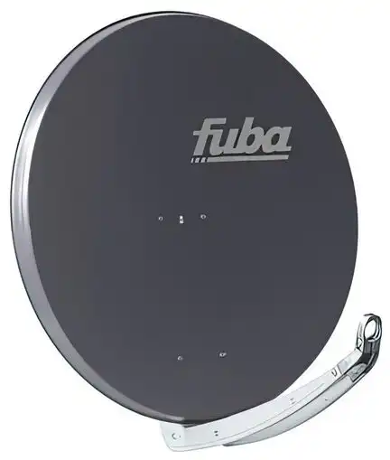 Satellitenschüssel - Fuba DAA850AQS Ø: 85 cm mit Quattro LNB DEK 417 anthrazit Testsieger!
