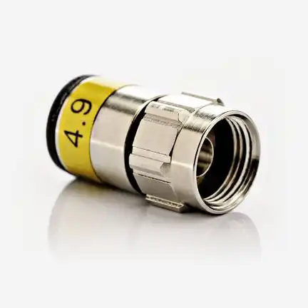 F-Stecker / Push-On F-Stecker 6.8 mm OVZ 037 / F-6-TD SELF INSTALL 4.9 NI - Kompressionsstecker